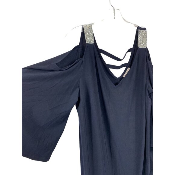 Dressbarn Women's Blue Casual Dress - Picture 5 of 8